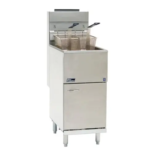 Pitco 40C+ Economy Gas Fryer – Tube-Fired, Stainless Steel Construction 1