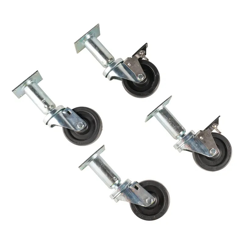 Pitco 9-Inch Adjustable Swivel Casters – Heavy-Duty 4-Pack 1