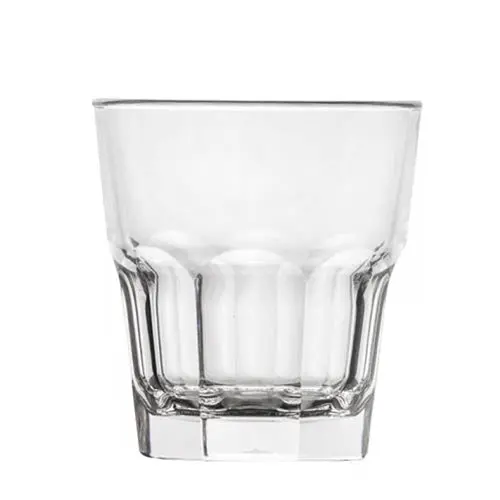 Polysafe Rocks Tumbler – 8.1 Oz Clear Plastic Serving Cup (24-Pack) 1