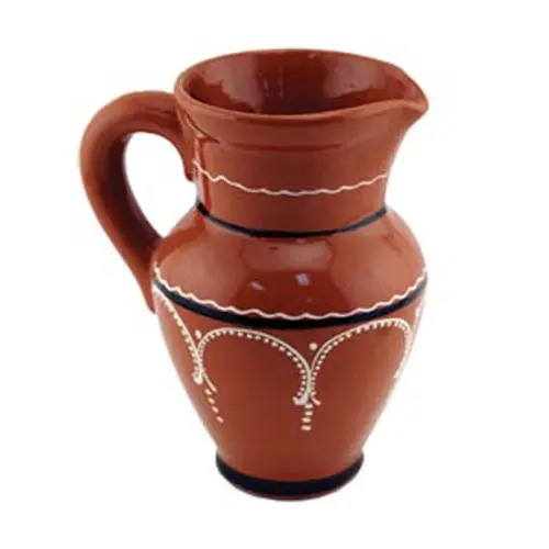 Portugal Imports Handcrafted Clay Water Pitcher – Traditional 0.7-Liter Design 1