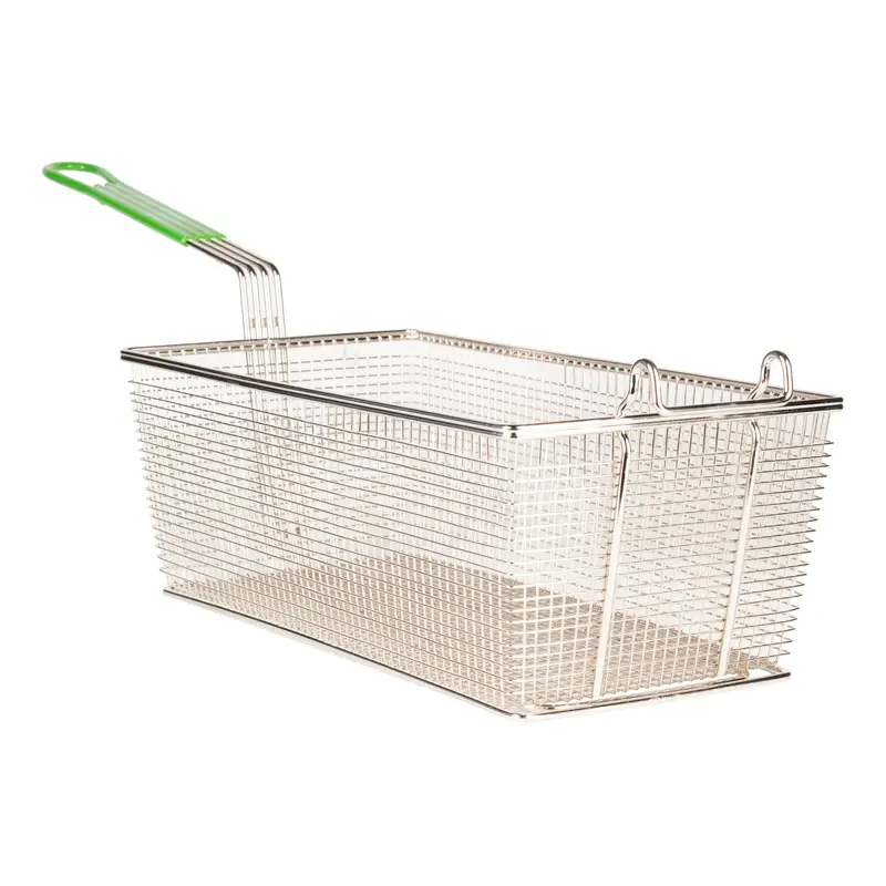 Prince Castle Fry Basket – 13.25" X 5.5" X 5.5", Ergonomic Plastisol Handle 1