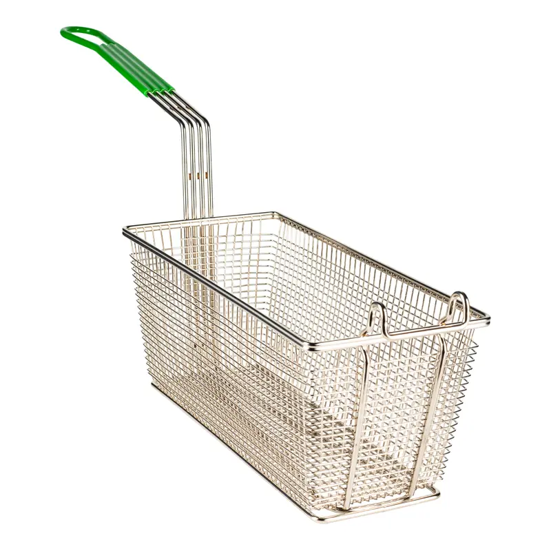 Prince Castle Fry Basket – 13.25" X 6.5" X 5.75", Standard Handle Design 1