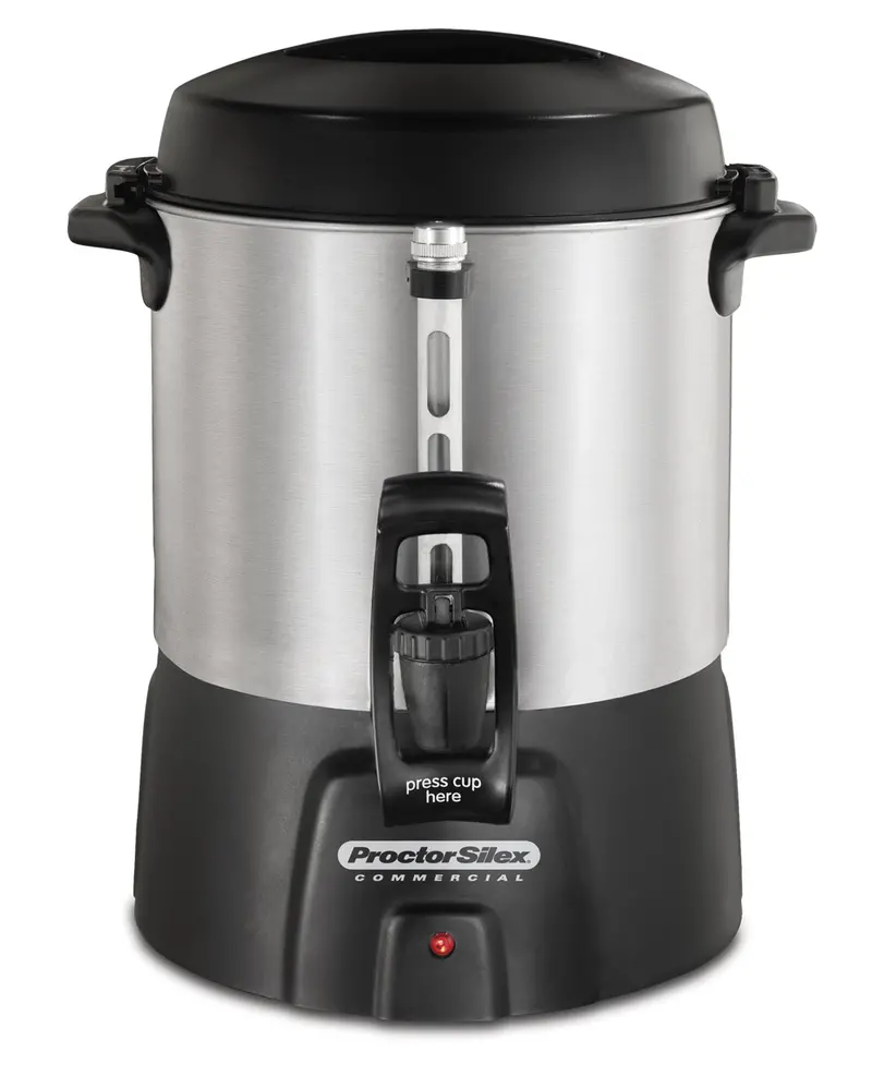 Proctor Silex 45040R 40-Cup Commercial Coffee Urn – Durable Aluminum Body, 120V 1