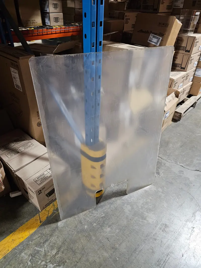Quest Clear Acrylic Cashier Shield – 30" W × 40" H Protective Barrier 1