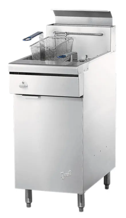 Quest Mv40 Floor-Style Natural Gas Fryer – 40-Pound Oil Capacity With Adjustable Legs 1