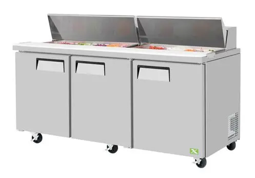 Refrigeration X Xst-72-N 72-Inch 18-Pan Sandwich & Deli Prep Table Refrigerator – Stainless Steel 1
