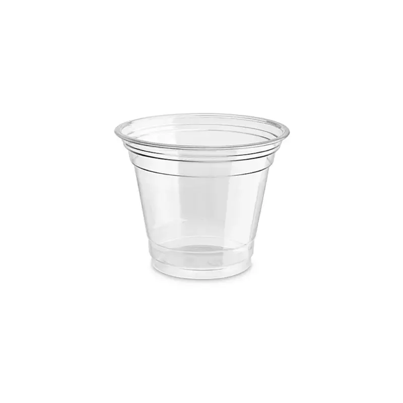 Riteware 9 Oz Clear Squat Cups – Short & Wide Plastic Serving Cups 1