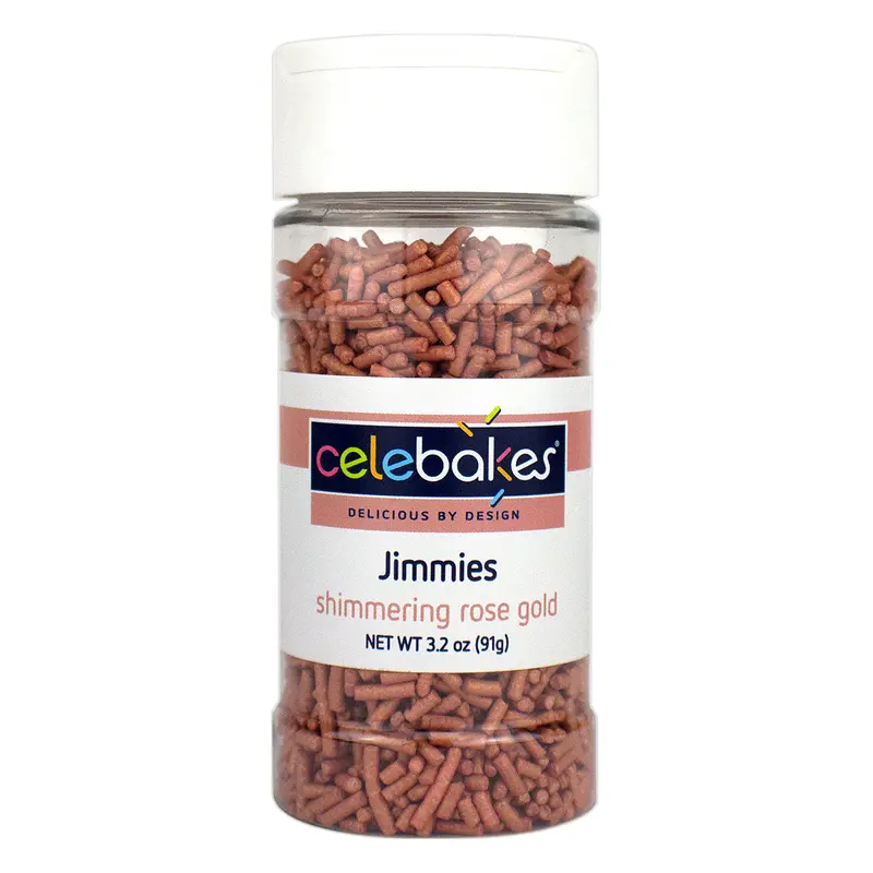 Rose Gold Shimmer Jimmies – 3.2 Oz (Sku 7500-785306) 1