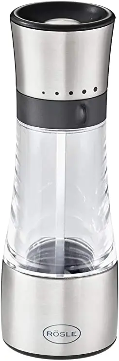 Rosle Acrylic-Body Stainless Steel Spice Grinder – 5 Adjustable Settings 1