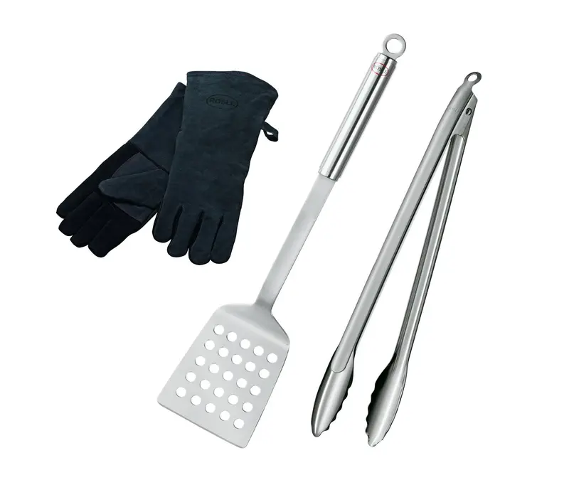 Rösle Barbarque 3-Piece Barbecue Tool Set 1