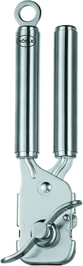 Rosle Dual-Function Can Opener – Stainless Steel With Integrated Pliers Grip (7") 1