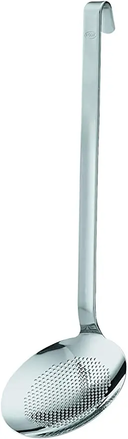 Rosle Fine-Mesh Skimmer With Hook Handle – Compact 4.7-Inch Stainless Steel Strainer 1