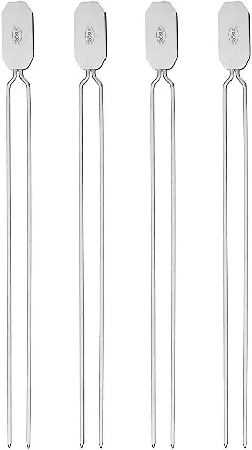 Rösle Stainless Steel Barbecue Skewer Set (4-Pack) 1