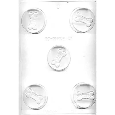 Round Dog Bone Sandwich Cookie & Chocolate Mold – Model 90-169106 1