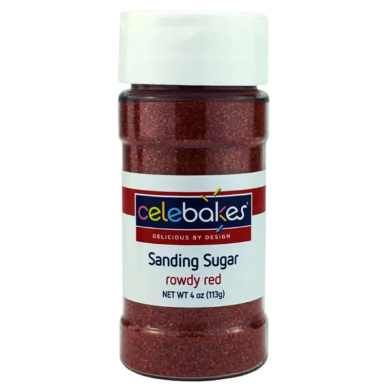 Rowdy Red Sanding Sugar – 4 Oz 1
