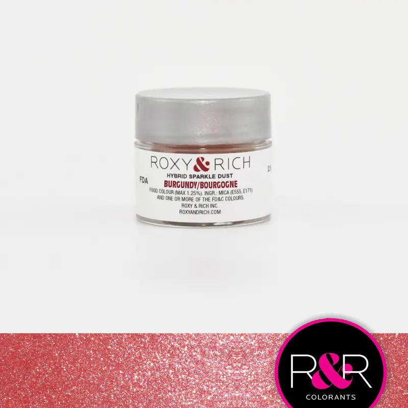 Roxy & Rich Burgundy Hybrid Sparkle Dust – 2.5 Grams 1