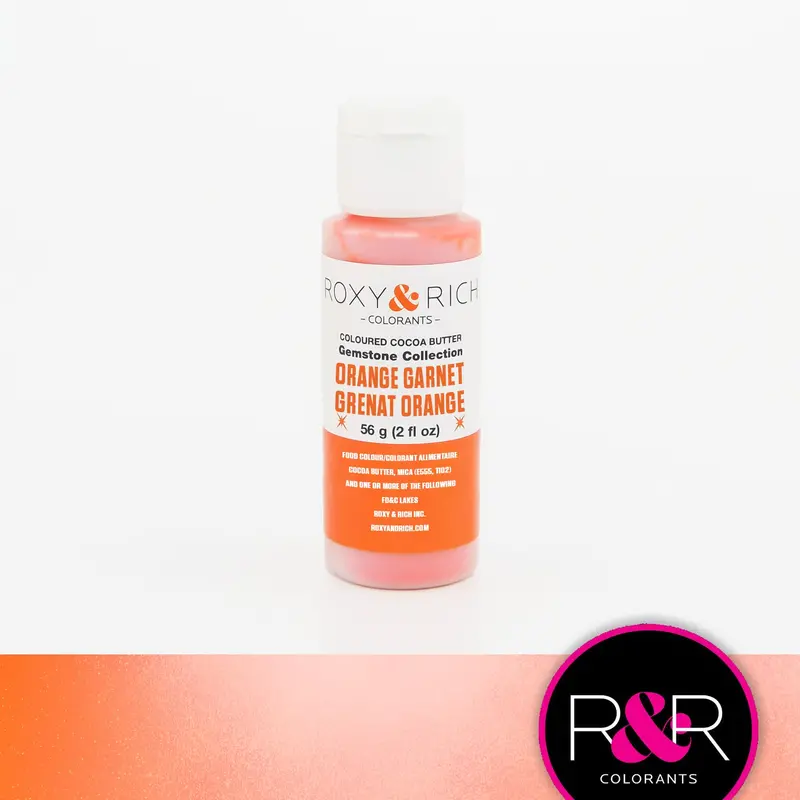 Roxy & Rich Orange Garnet Gemstone Cocoa Butter – 2 Oz (Bg2-004) 1