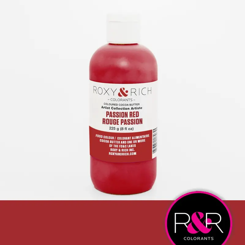 Roxy & Rich Passion Red Cocoa Butter – 8 Oz Vivid Red Chocolate Pigment 1
