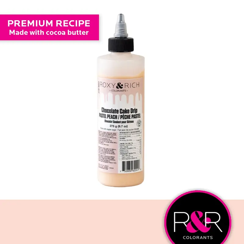 Roxy & Rich Pastel Peach Cake Drip Glaze – 9.7 Oz 1