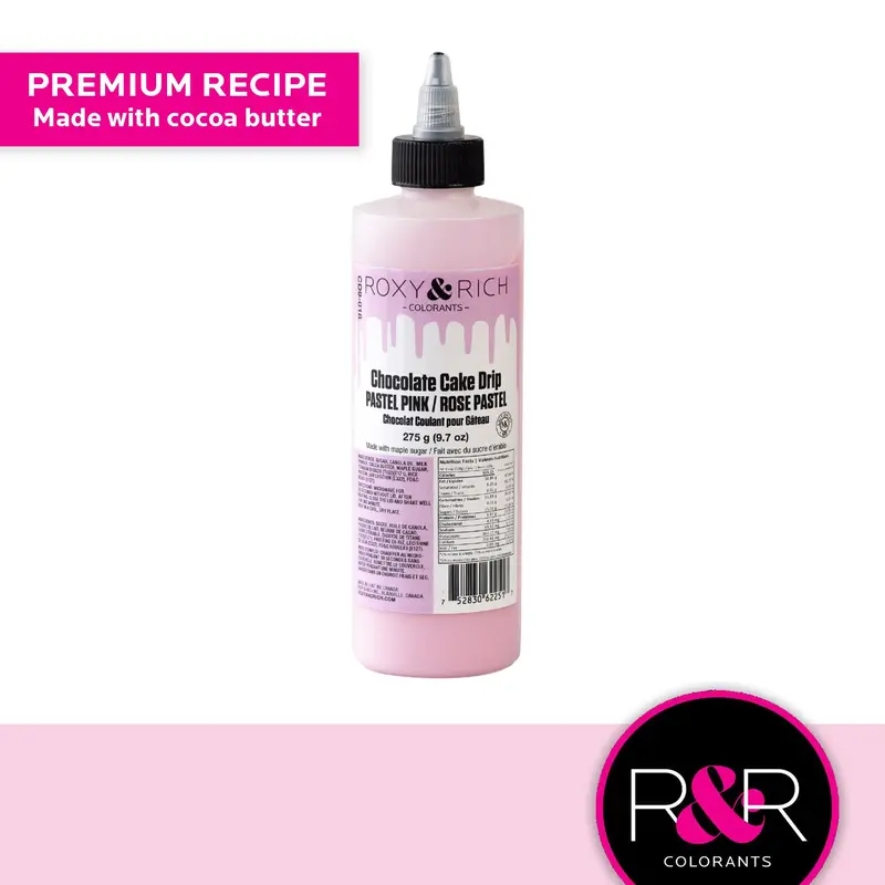 Roxy & Rich Pastel Pink Cake Drip Glaze – 9.7 Oz 1