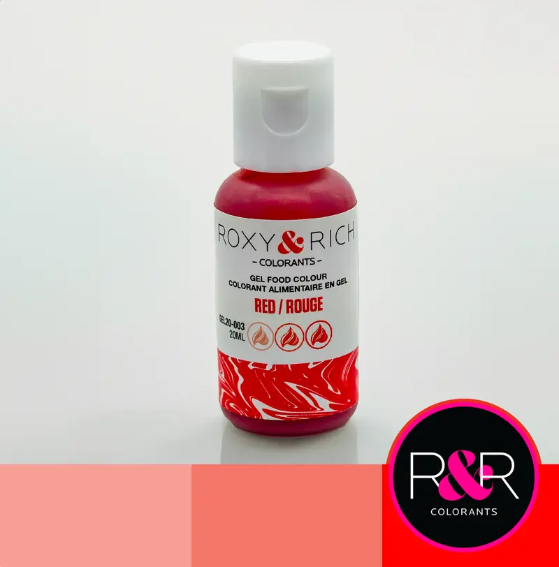 Roxy & Rich Rouge Coloring Gel – 20Ml Vibrant Red Gel Food Color 1