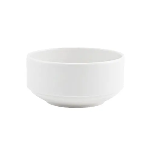 Royal Doulton Jupiter Stacking Soup Bowl – 11 Oz, White Ceramic (12-Pack) 1