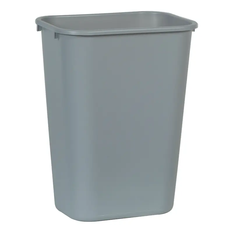 Rubbermaid 41-Quart Grey Wastebasket – Commercial-Grade Waste Container 1