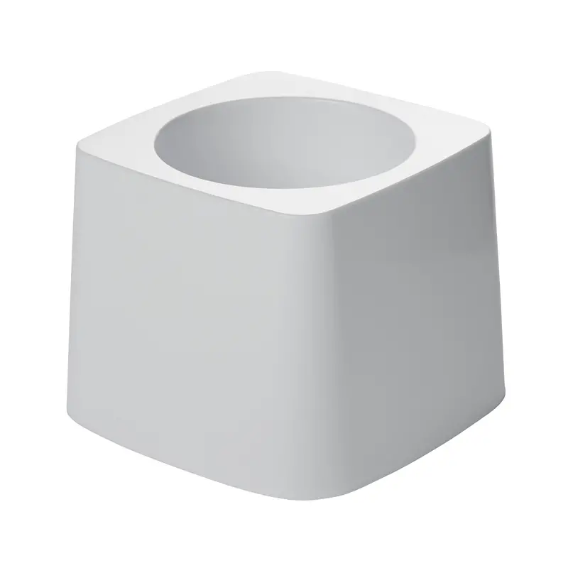Rubbermaid Toilet Brush Holder With Integrated Drain – White Wall-Mount Style 1