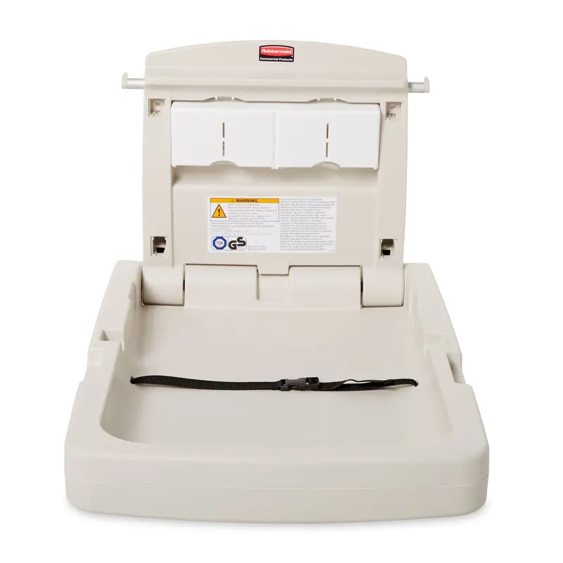 Rubbermaid Vertical Baby Changing Station – Compact Silver Unit 1