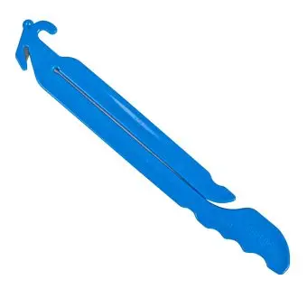 San Jamar Bag Boa – Blue Bag Cutter & Squeegee Combo Tool 1