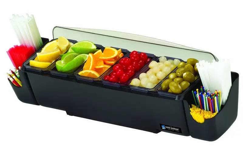 San Jamar Dome® Garnish Serving Center For Buffets And Counters 1