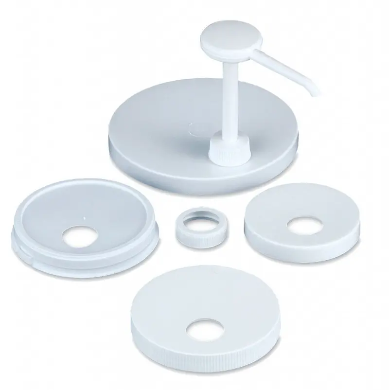 San Jamar Economy Portion Control Pump Kit – 1 Oz Dosing, Includes 1 Pump & 5 Caps 1