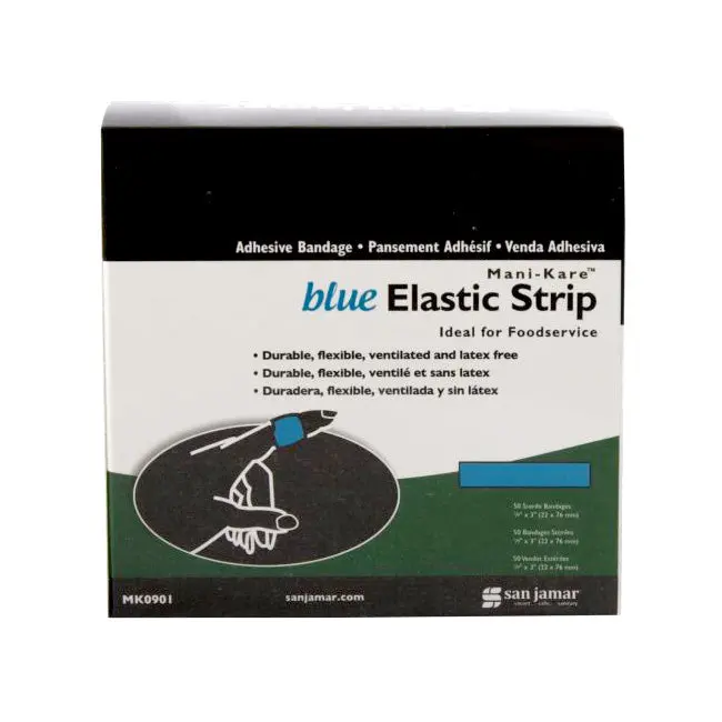 San Jamar Mk0901 Mani-Kare Fabric Bandage – 1" X 3", 50-Pack 1