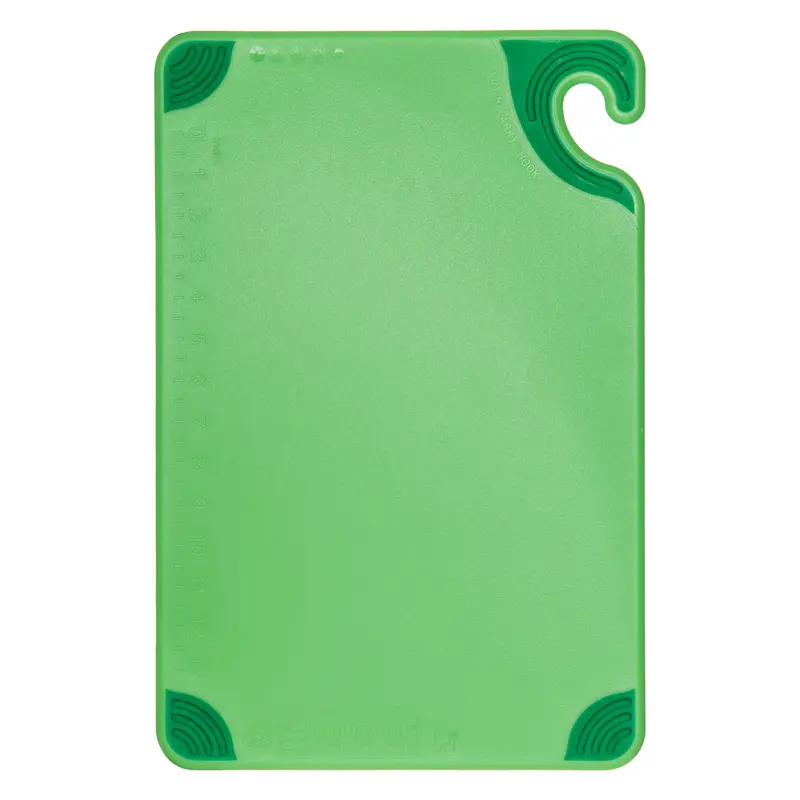 San Jamar Saf-T-Grip Color-Coded Cutting Board (12" X 18" X 0.5") 1