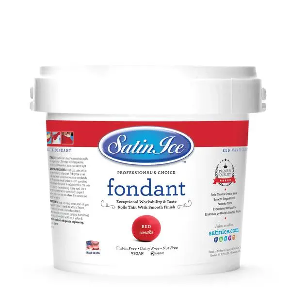 Satin Ice Red Fondant – 2.5 Kg Roll 1