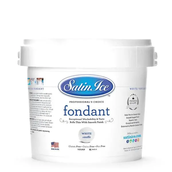 Satin Ice White Fondant – 2.5 Kg Professional Baking Supply 1
