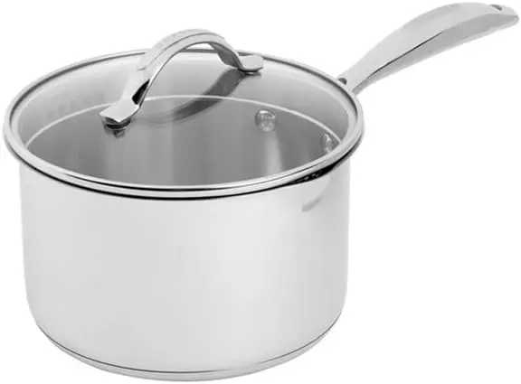 Scanpan Sts 2.75-Quart Covered Stainless Saucepan – Induction-Compatible Design 1