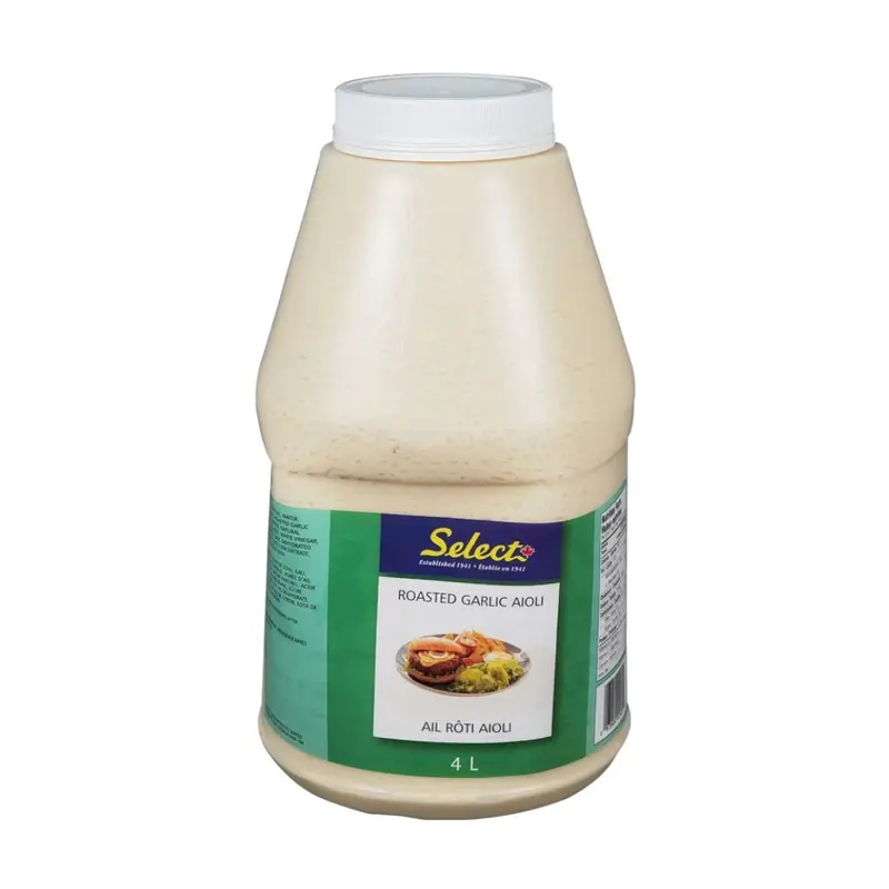 Select Roasted Garlic Aioli – 4L Creamy Gourmet Garlic Dressing 1