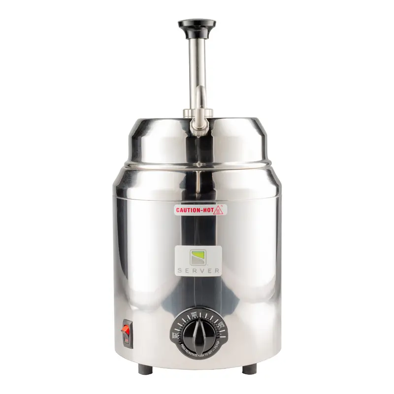 Server 3-Quart Topping Warmer With Integrated Pump – Stainless Steel, 120V 1