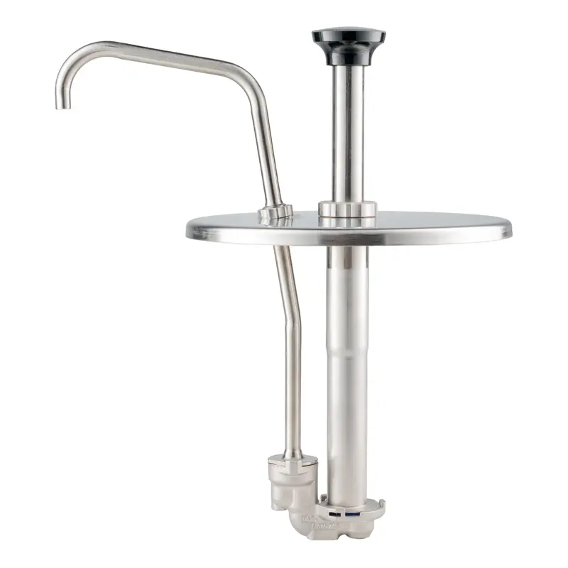 Server Round-Insert Condiment Pump – Stainless Steel Dispensing Mechanism 1