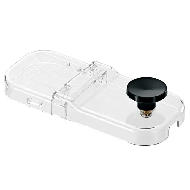 Server Slim Fountain Jar Lid – Hinged Clear Plastic Cover 1