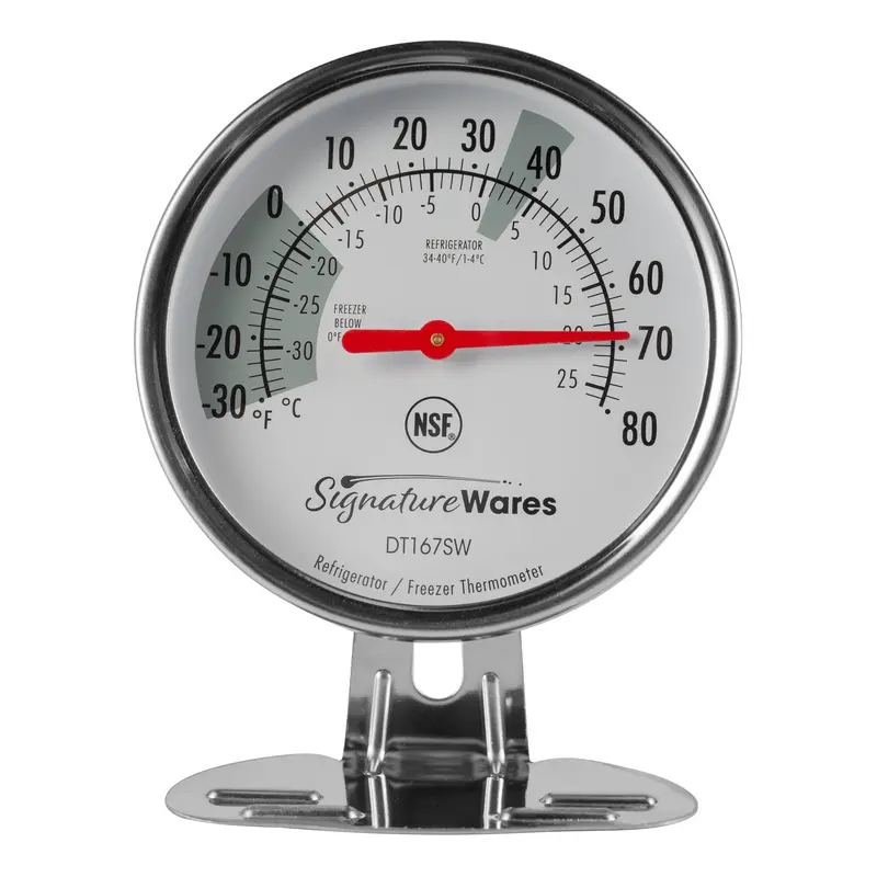 Signaturewares 3-Inch Dial Refrigerator And Freezer Thermometer – Analog Accuracy 1