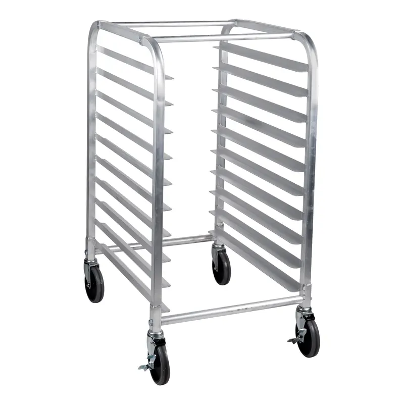 Signaturewares Half-Height 10-Shelf Aluminum Bun Pan Rack – Compact Vertical Storage 1