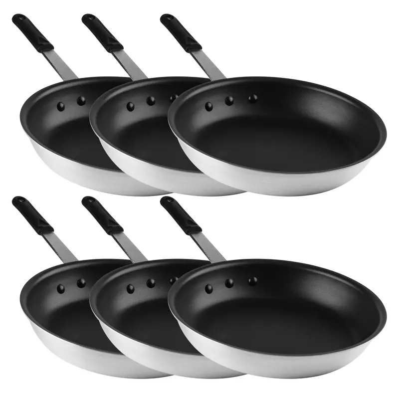 Signaturewares Heavy-Duty Non-Stick Aluminum Frying Pan – 12", Eclipse Finish (6-Pack) 1