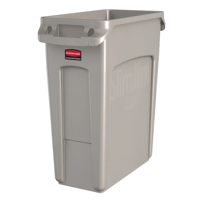 Slim Jim Vented 16-Gallon Garbage Can 1