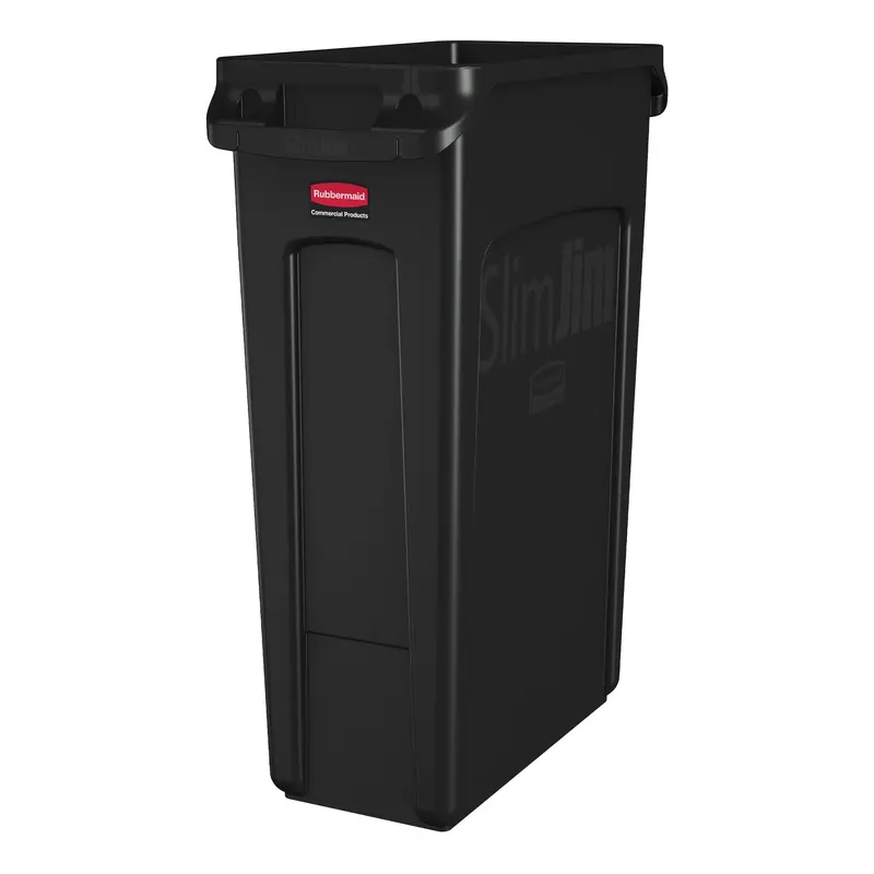 Slim Jim Vented 23-Gallon Waste Container 1