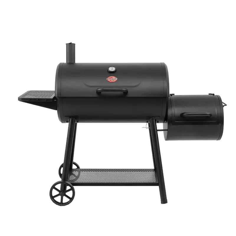 Smokin’ Champ Barrel Grill & Offset Smoker – Durable Dual-Function Unit 1
