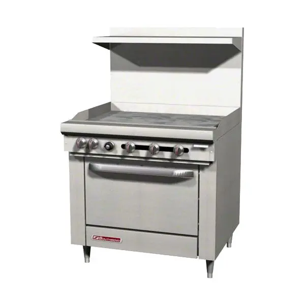 Southbend S36D-3G S-Series 36-Inch Griddle Range – Single Oven, Natural Gas Configuration 1