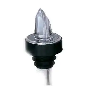 Spill-Stop 360 Series Clear Pourer – Black Collar, 12-Pack 1
