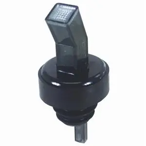 Spill-Stop Ban-M Smoke-Colored Screened Pourer With Black Collar (12-Pack, Final Sale) 1